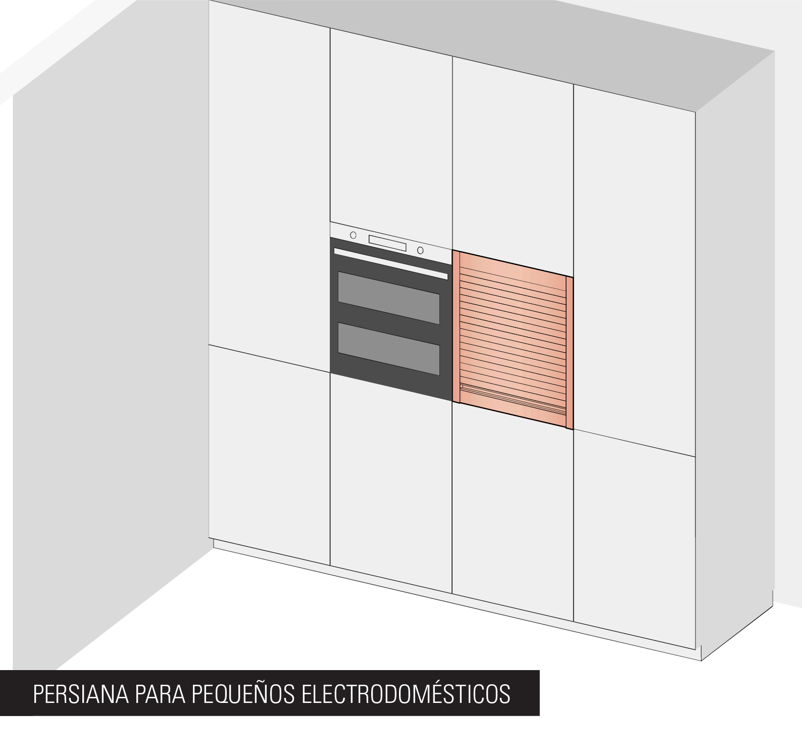 Persiana para pequeños electrodomésticos