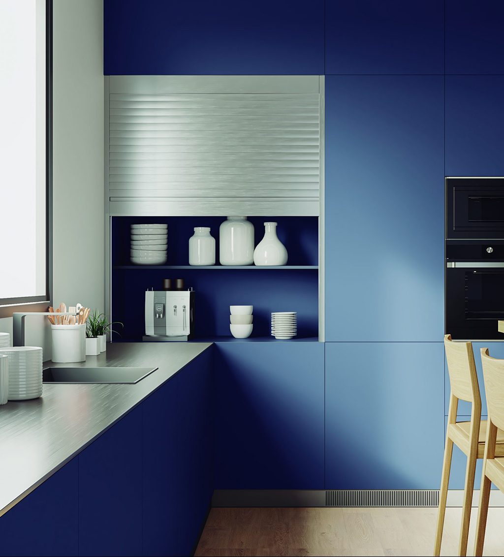 Persiana entre columnas