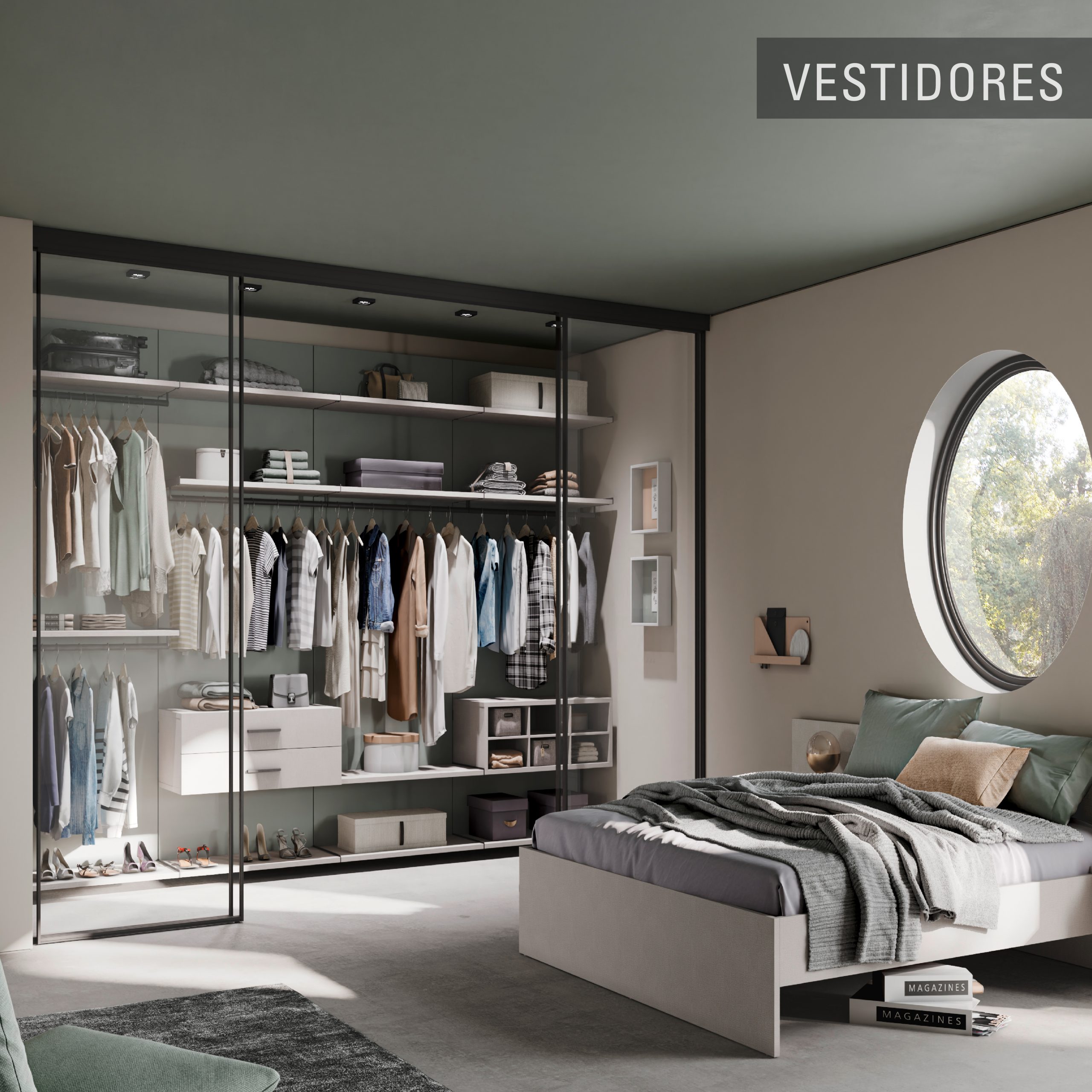 División de espacios_ vestidores